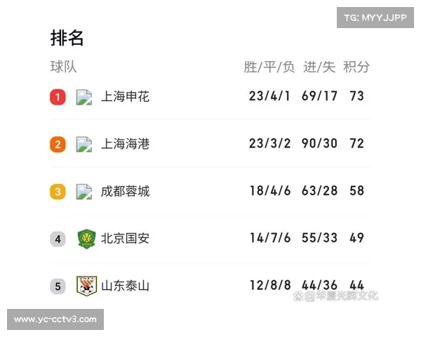 中超第28轮结束积分榜前三差距仅2分争冠大战进入白热化阶段